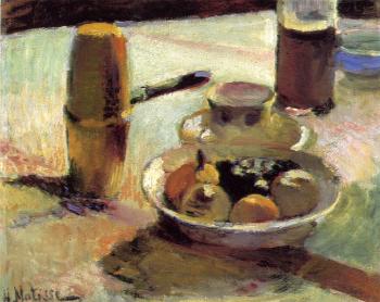 Henri Emile Benoit Matisse : fruit and coffee-pot